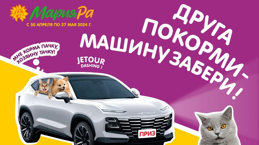 Изображение акции «Друга покорми – машину забери!»