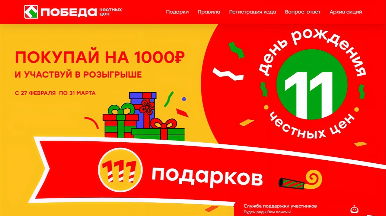 Миниатюра акции «День рождения честных цен»