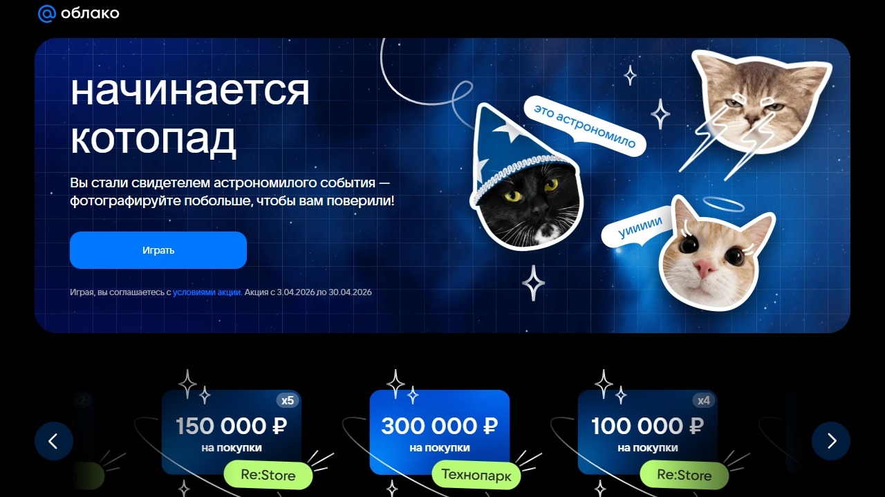 Миниатюра акции «Котопад»