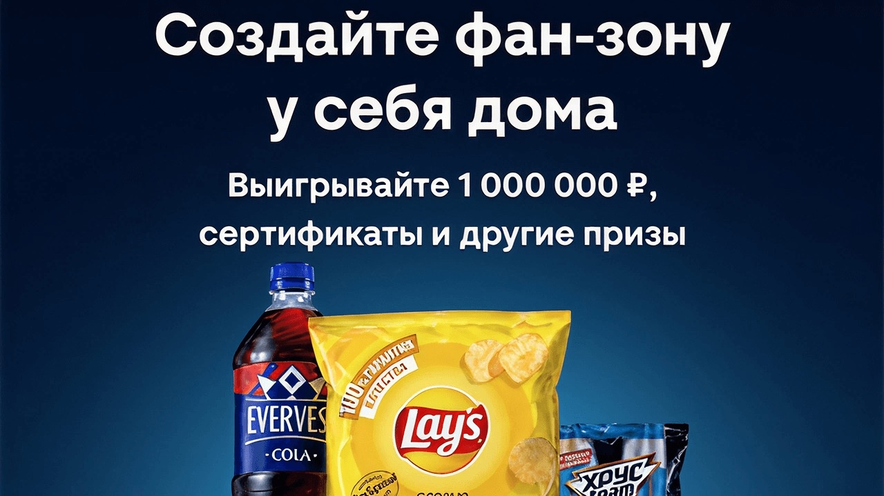 Миниатюра акции «Выиграй 1 000 000 на домашнюю фан зону!»