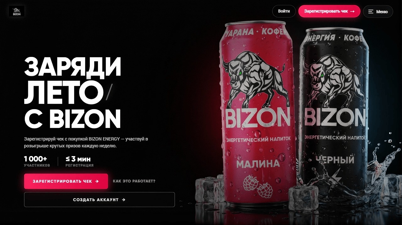 Миниатюра акции «BIZON — зарядись на миллион!»
