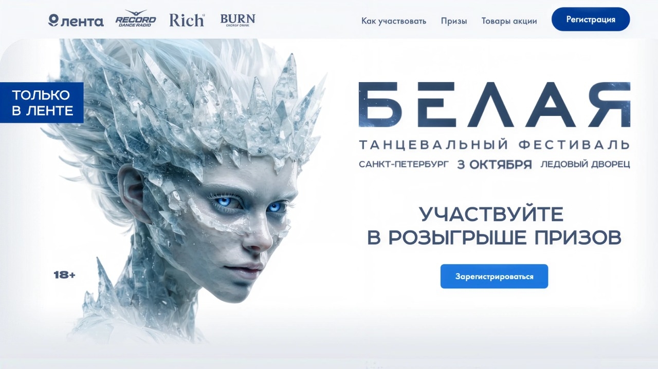 Миниатюра акции «RIСH X BURN Белая Участвуйте в розыгрыше призов»