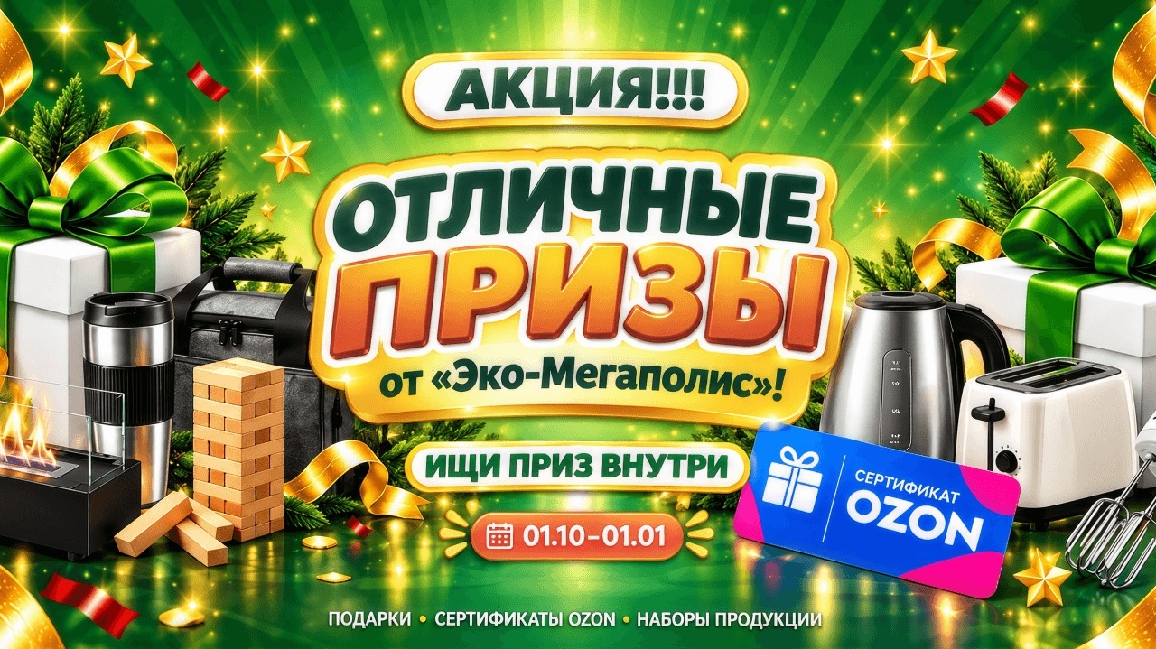 Миниатюра акции «Отличные призы»