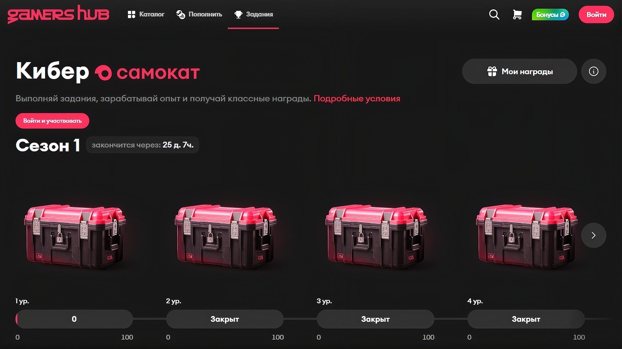 Миниатюра акции «Кибер Самокат 2.0»