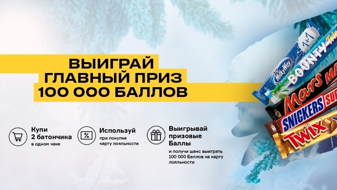 Акция :: «Выиграй главный приз - 100 000 Баллов!» :: NaN Изображение акции «Выиграй главный приз - 100 000 Баллов!»